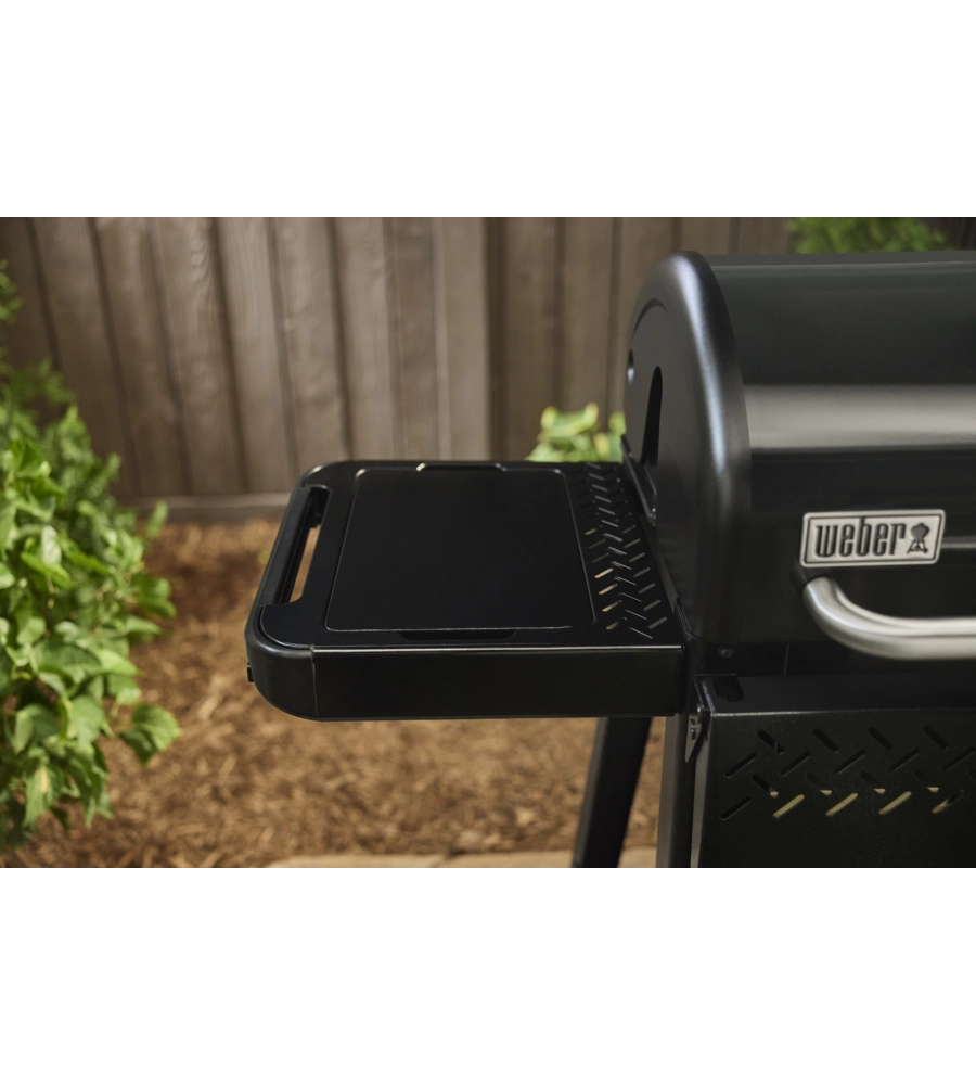 Barbecue a pellet weber "smoque xl" nero con griglia 86x45 cm