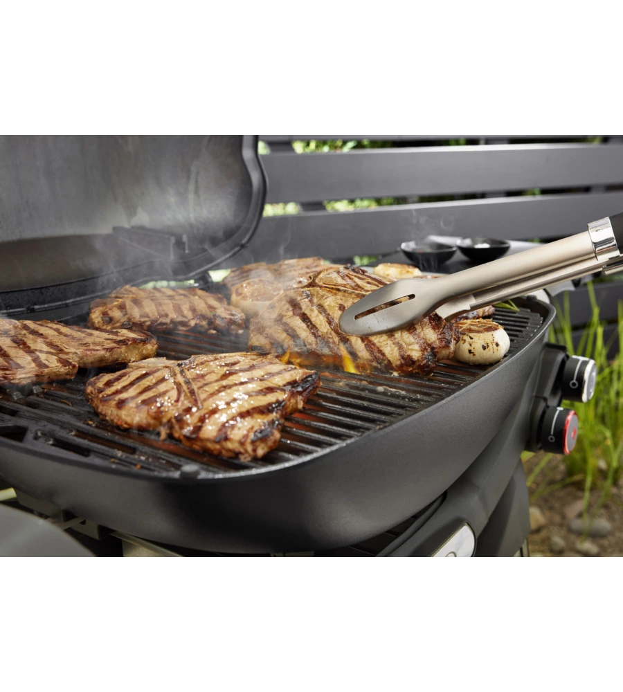 Barbecue a gas weber "q3200n+" nero con carrello e 2 bruciatori