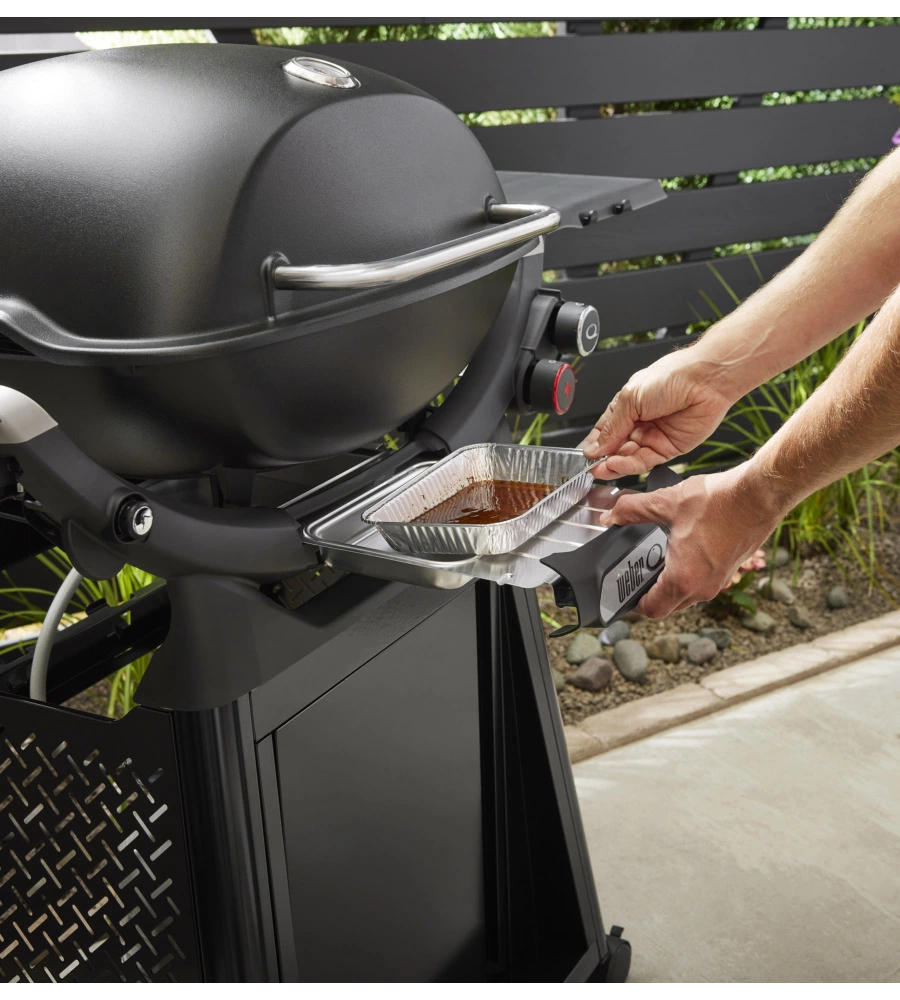 Barbecue a gas weber "q3200n+" nero con carrello e 2 bruciatori