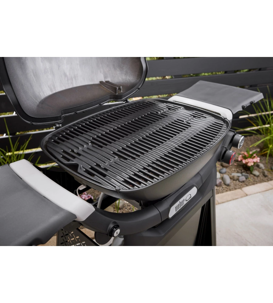 Barbecue a gas weber "q3200n+" nero con carrello e 2 bruciatori