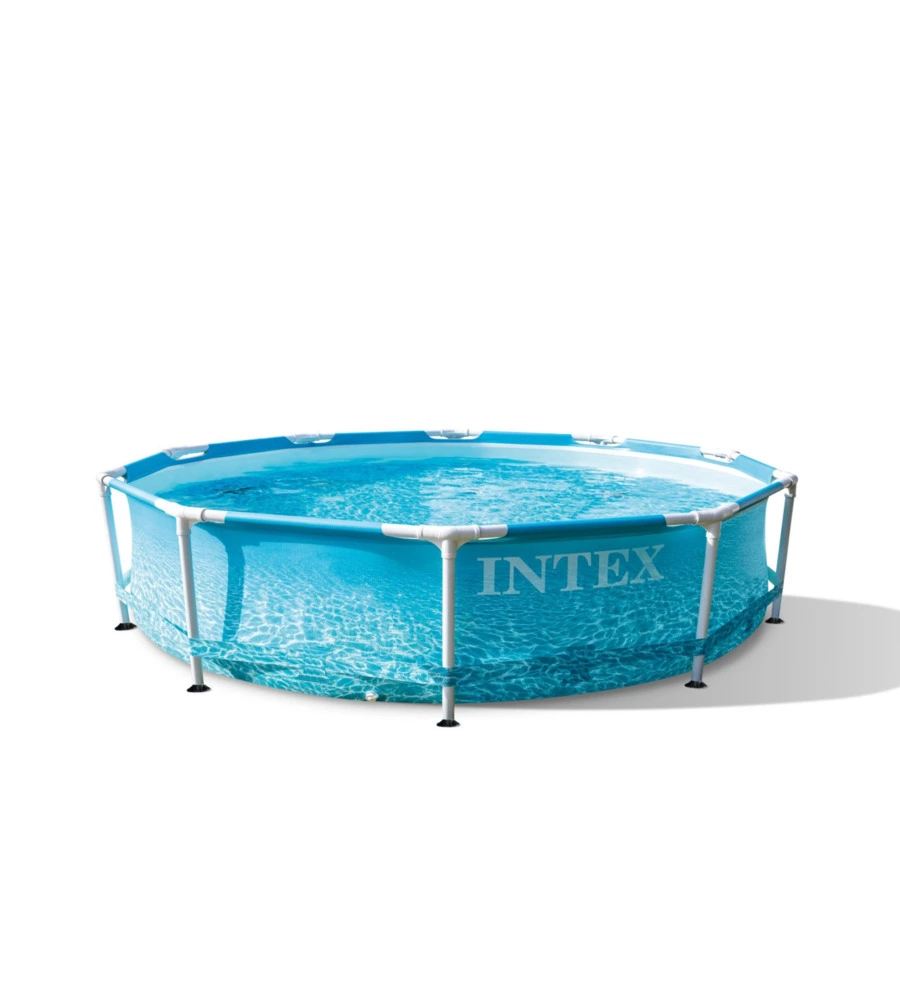 Piscina fuori terra rotonda intex "prisma frame beachside" 305x305x76 cm - cod. 28208np