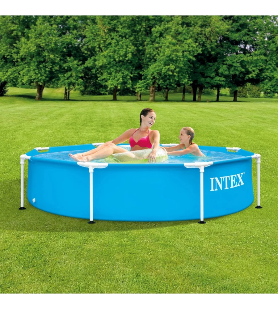 Piscina fuori terra rotonda intex "metal frame" 244x244x51 cm - cod. 28205np