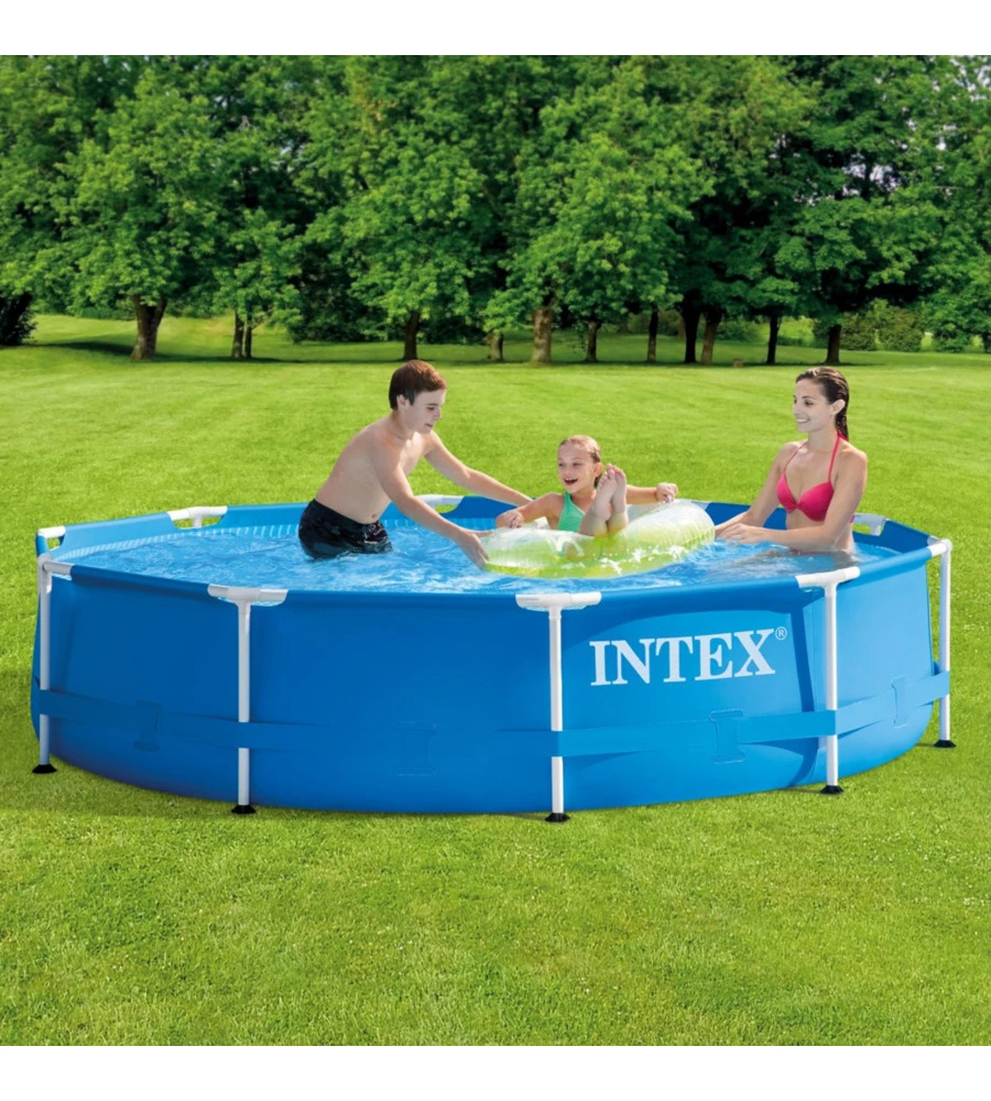 Piscina fuori terra rotonda intex "metal frame" 305x305x76 cm - cod. 28202np