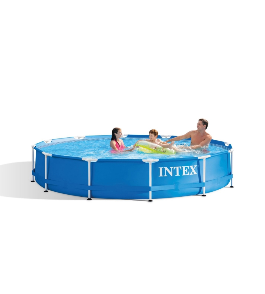 Piscina fuori terra rotonda intex "metal frame" 366x366x76 cm - cod. 28210np