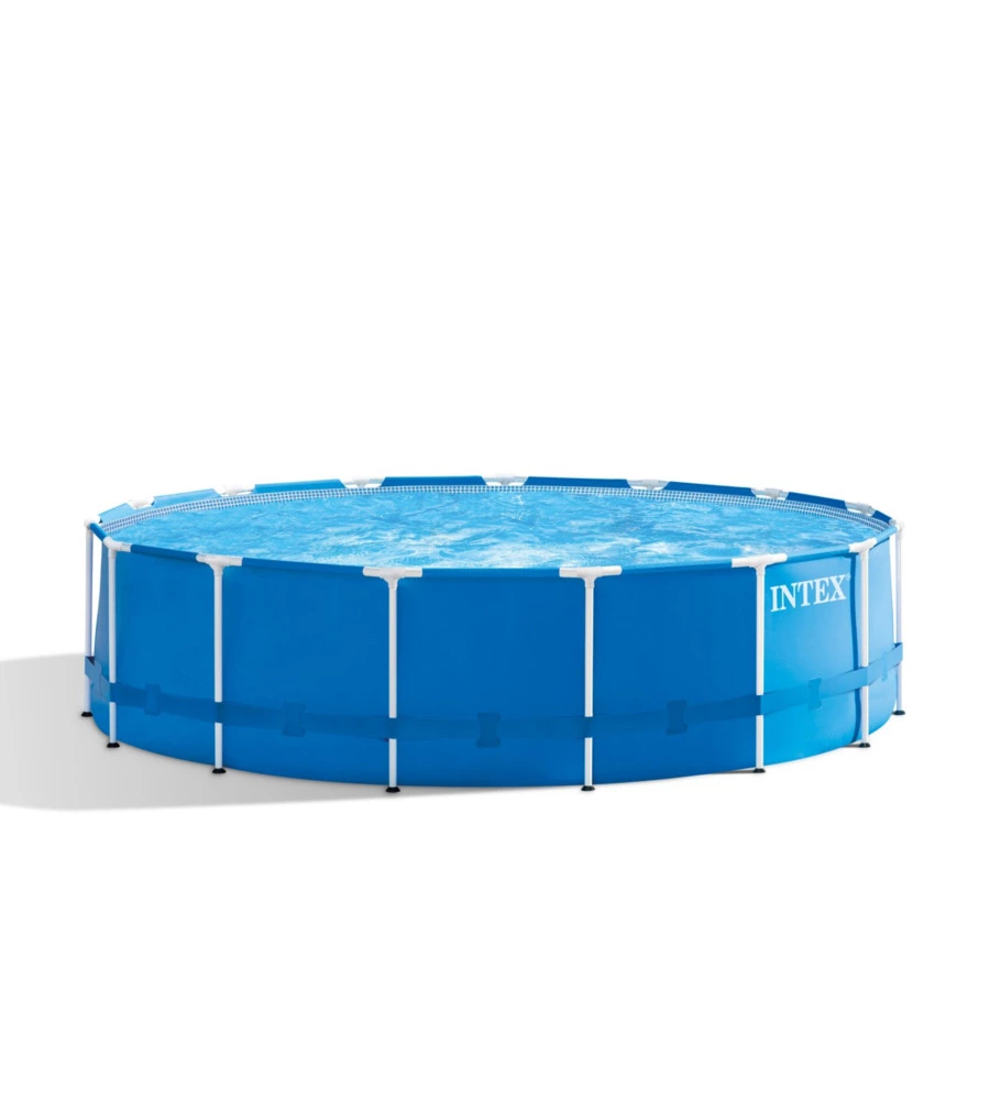 Piscina fuori terra rotonda intex "metal frame" 457x457x122 cm - cod. 28242np