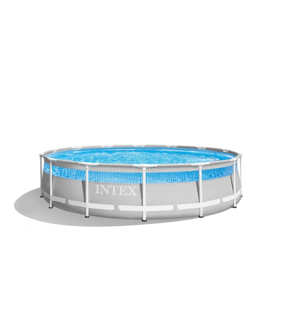 Piscina fuori terra rotonda intex "prisma frame clearview" 427x427x107 cm - cod. 26722np