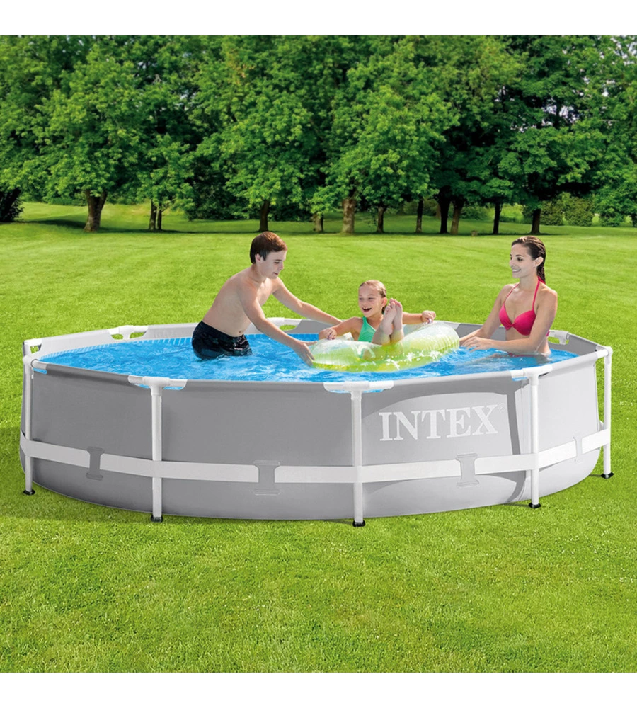 Piscina fuori terra rotonda intex "prisma frame" 305x305x76 - cod. 26700np