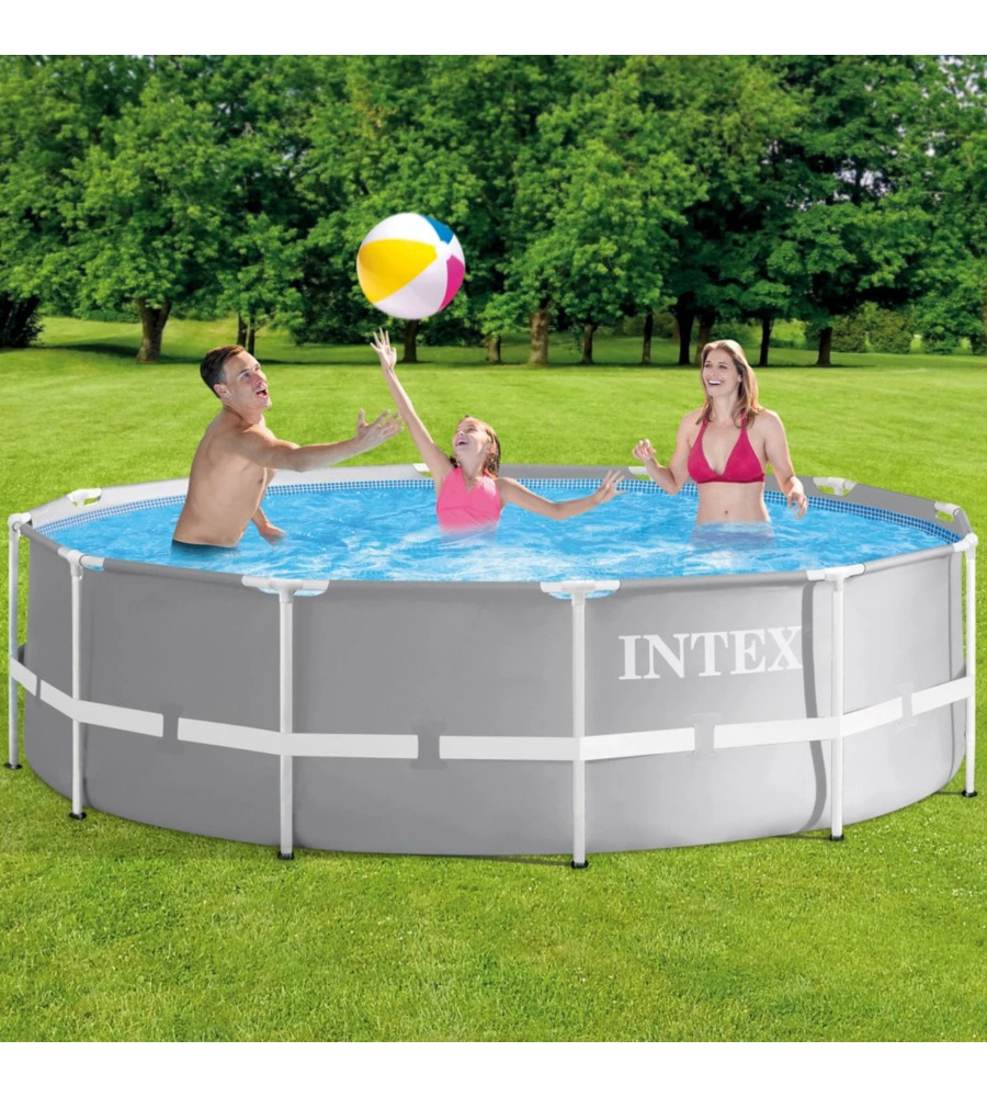 Piscina fuori terra rotonda intex "prisma frame" 366x366x99 cm - cod. 26716np