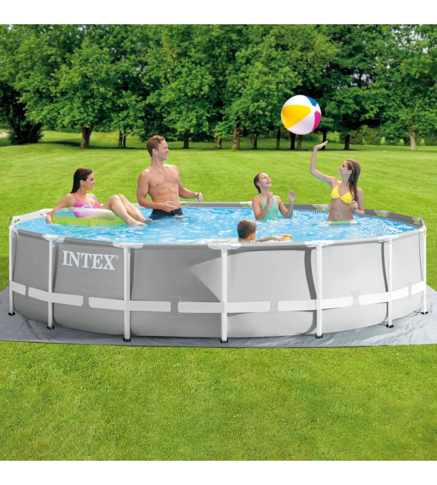 Piscina fuori terra rotonda intex "prisma frame" 457x457x107 cm - cod. 26724np