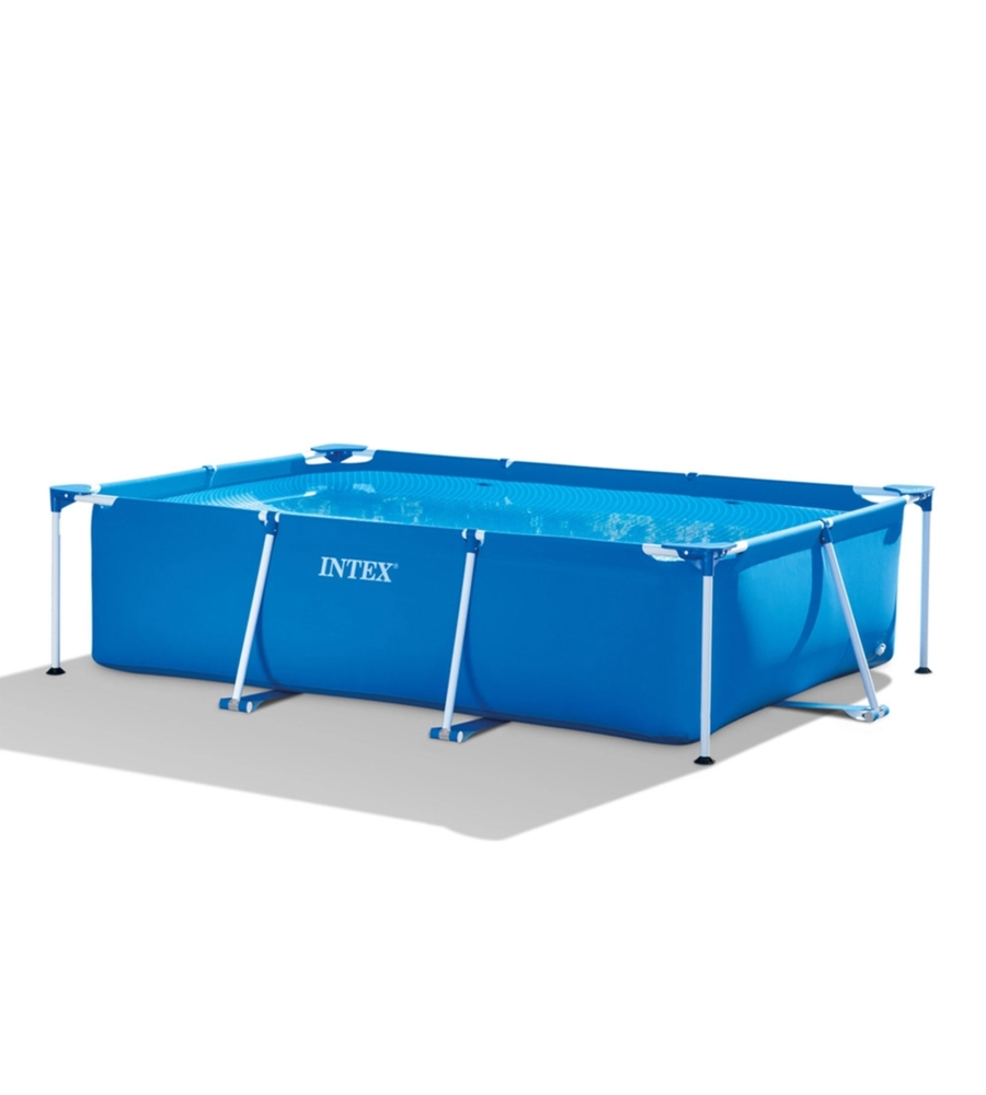 Piscina fuori terra rettangolare intex "rectangular frame" blu 260x160x65 cm - cod. 28271np