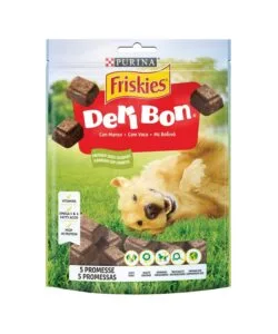 Snack per cani purina friskies 'deli-bon' con manzo 130 gr