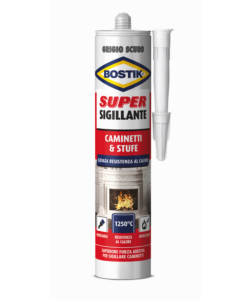 Bostik super sigillante caminetti & stufe 530 gr - grigio scuro