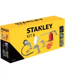 Kit 8 accessori per compressore aria compressa ad attacco rapido stanley