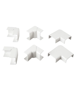 Poly pool - kit accessori n 1 per canale 30 x 15 mm, angoli esterni, interni e piani bianco