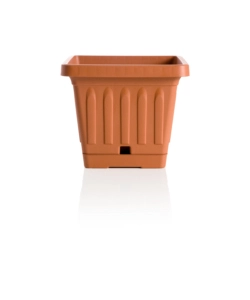 Vaso terra quadrato cm. 30 terracotta