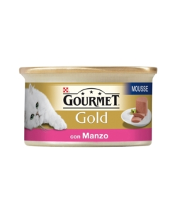 Gourmet gold mousse -  alimento umido per gatto  con manzo.