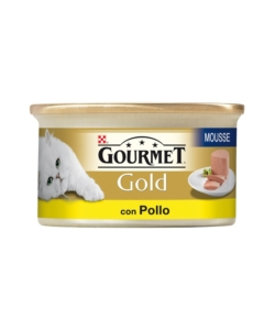 GOURMET GOLD MOUSSE - ALIMENTO UMIDO PER GATTO CON POLLO.