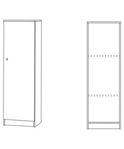 Mobile 1 anta bianco, 46x147x34 cm