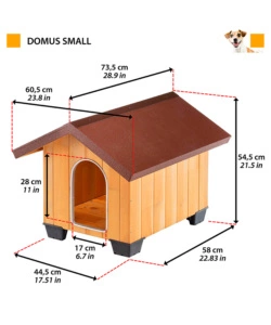 Cuccia per cani da esterno "domus small", 60,5x73,5x54,4 cm - ferplast