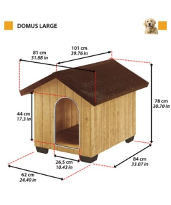 Cuccia per cani da esterno "domus large",  81,5x102,5x78 cm  - ferplast