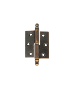 Cerniere per mobili ottone bronzato con testina - 40 x 40 mm. dx - 2 pz.