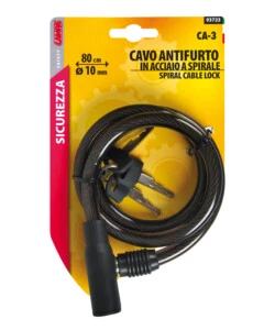 Cavo antifurtoper bicicletta lampa "ca-3 " diametro 10 mm, 80 cm - 93723