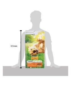 Crocchette per cani purina friskies 'balance' adulti di tutte le taglie con pollo, manzo e verdure 4 kg