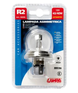 Lampada asimmetrica 12v 45/40w p45t  58000