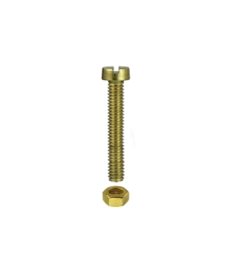 Viti per metallo testa cilindrica ottone m4 x 40 - 6 pz.