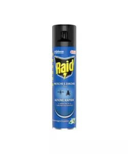 Insetticida spray raid 'plus' per mosche e zanzare, 400 ml