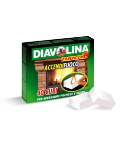 Diavolina accendifuoco 40 cubi.