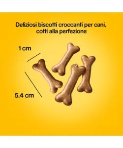 Biscotti per cani pedigree "biscrok multi mix" adulto di tutte le taglie con vitamine, calcio e omerga 3 500 gr