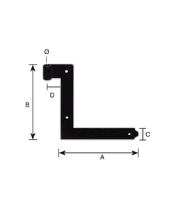 Cantonali neri 160 x 160 mm.