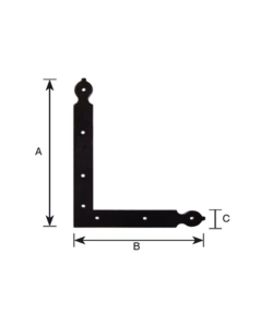 Contropiastra di rinforzo sagomata 250 x 200 mm.