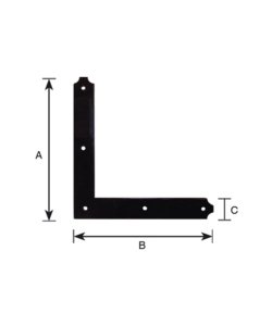 Contropiastra di rinforzo 200 x 200 mm.