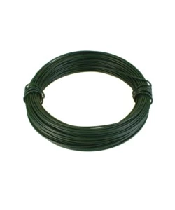 Filo di ferro zincato rivestito pvc verde  1,4 mm. - 10 mt.