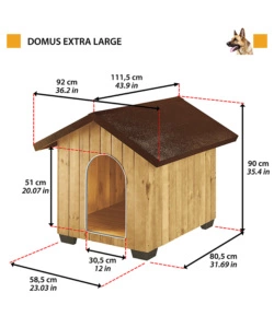 Cuccia per cani da esterno "domus extra large", 93,5x113,5x90,5 cm - ferplast