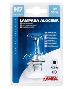 Lampada h7 55w 12v.  58053