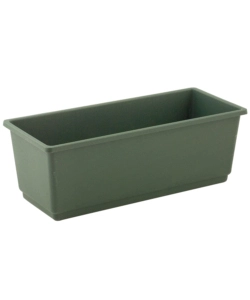 Cassetta/vaso per  gerani verde - lungo 40 cm.