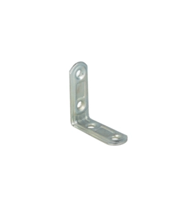 Lastrine di giunzione ad angolo stondate - 30 x 30 mm. - zincato - 4 pz.