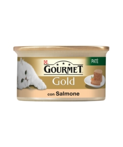 Gourmet gold, alimento umido per gatto, pat di salmone.