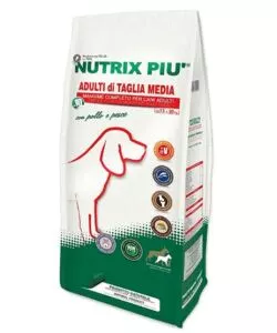 Nutrix piu' crocchette secche cani di taglia media - 10 kg