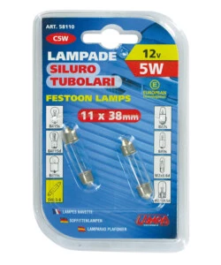 Coppia lampade siluro 5w sv 8.5 11x38  58110