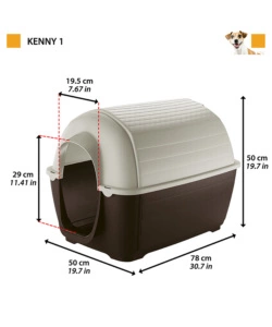 Cuccia per cani "kenny 01", 50x78x50 cm  - ferplast