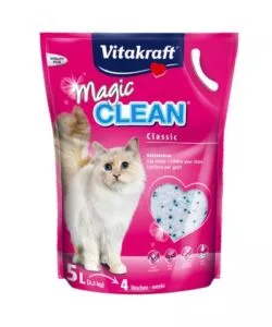 Lettiera sabbia gatto silicio vitakraft 'magic clean' 5 litri