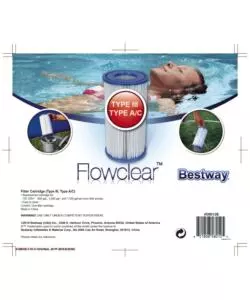 Filtro a cartuccia iii per pompe piscina da 5.678 lt/ora - bestway 58012