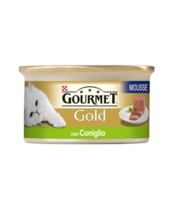 GOURMET GOLD MOUSSE - ALIMENTO UMIDO PER GATTO CON CONIGLIO.