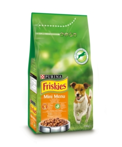 Friskies minu menu, alimento secco per cane con pollo e verdure, 6x1,5kg.