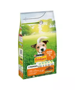 Crocchette per cani purina friskies 'mini menu' adulto di taglia piccola con pollo 1,5 kg