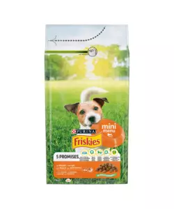 Crocchette per cani purina friskies "mini menu" adulto di taglia piccola con pollo 1,5 kg